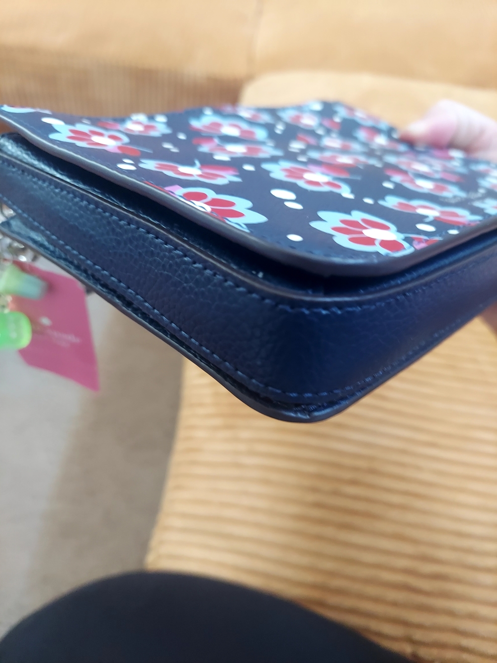 kate spade Navy Floral Crossbody with Red and Light Blue Flowers - Picture 14 of 14